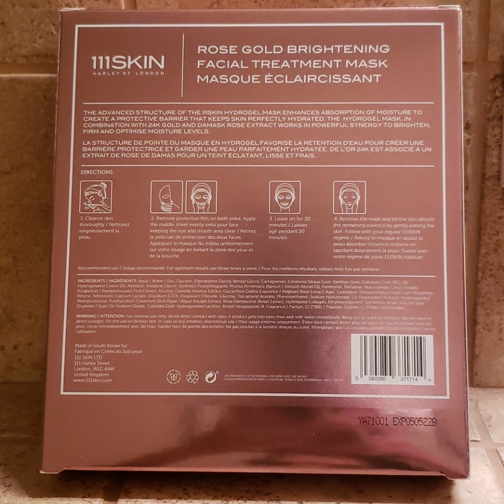 111 Skincare Rose Gold Masks - Picture 3 of 4